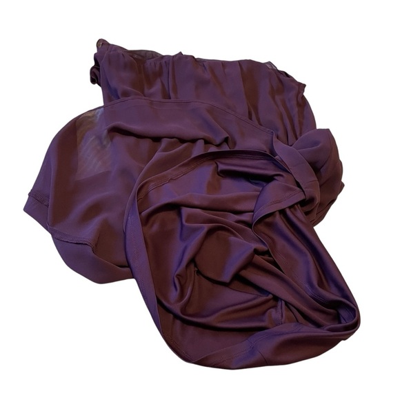 Reitman’s Dark Purple Mini Dress-Size Medium-NWT-Sleeveless-Ruffled Sleeve/Neck - Picture 8 of 11